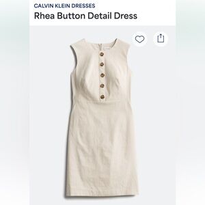 Calvin Klein Striped Sheath Dress